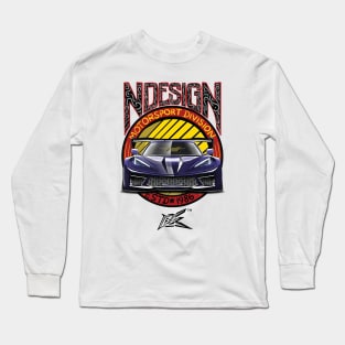 corvette c8 stingray widebody violet Long Sleeve T-Shirt